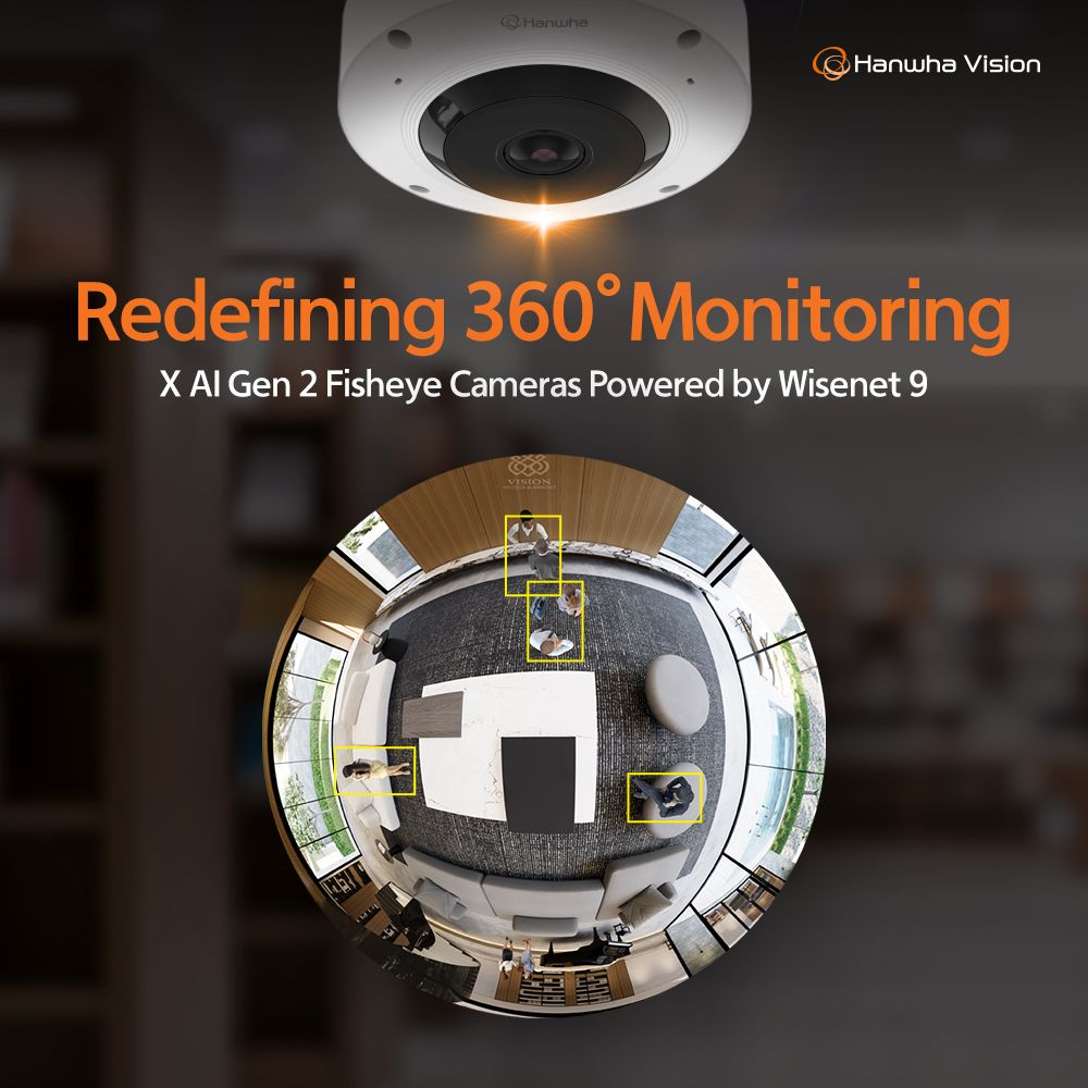 Hanwha Vision The 2nd Generation X Series AI Fisheye Cameras 2 image 1
